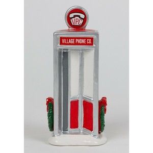 Department 56 Snow Village Accessory Village Phone Booth #5429-1 Foam & Sleeve